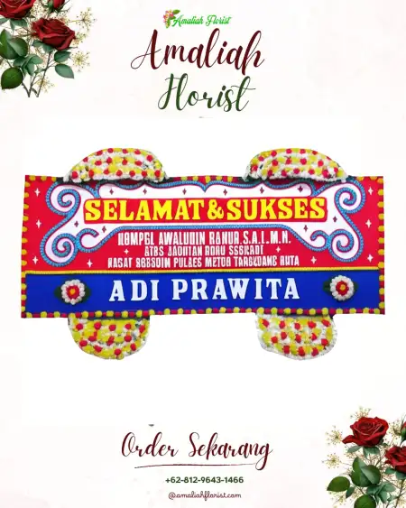 Papan Bunga Ucapan Selamat Lorog